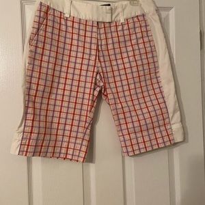 Ladies Adidas plaid Golf Shorts Size 6